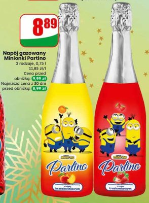 Napój gazowany Minionki 2 rodzaje, 0,75 l promocja w Dino