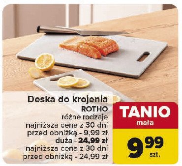 Deska do krojenia mała Rotho promocja w Carrefour