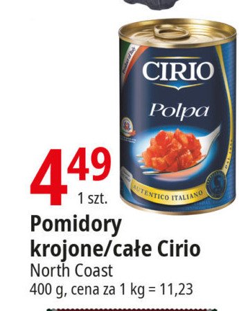 Pomidory w kawałkach Cirio promocja
