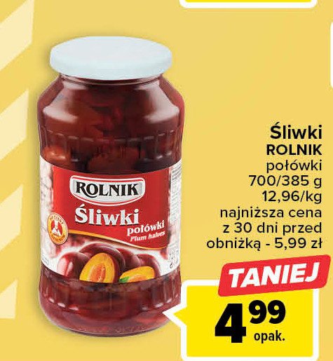 艢liwki po艂贸wki Rolnik promocja