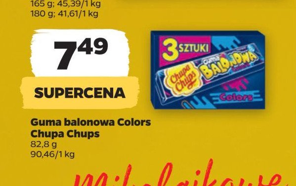 Guma balonowa colors Chupa chups promocja w Netto