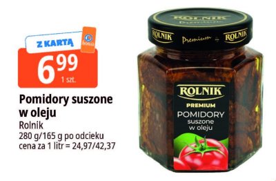 Pomidory suszone w oleju Rolnik promocja w Leclerc