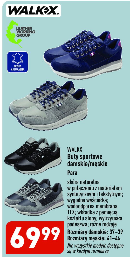 Buty sportowe męskie 42-45 Walkx promocja