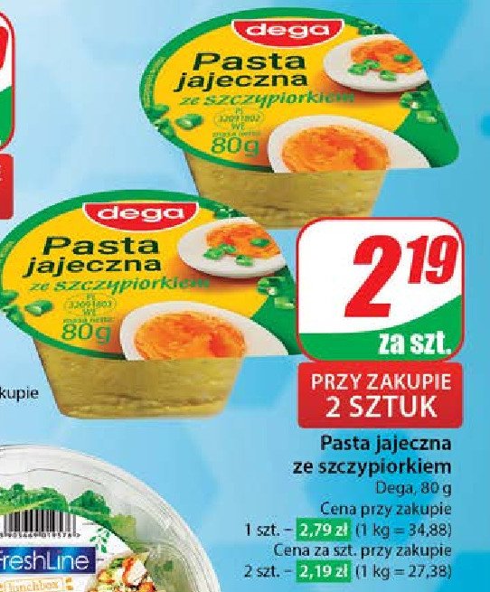 Pasta kanapkowa jajeczna ze szczypiorkiem Dega promocja