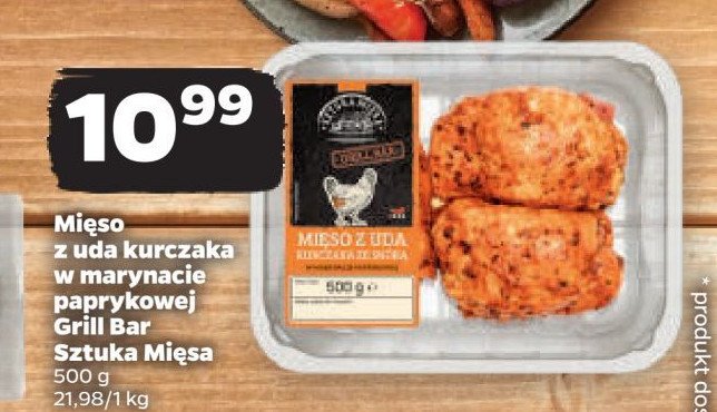 Mięso z uda kurczaka w marynacie paprykowej SZTUKA MIĘSA NETTO promocja