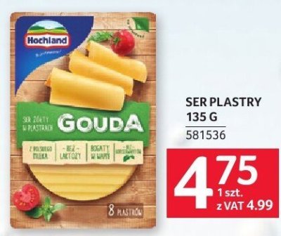 Ser plastry Gouda SER PLASTRY 135 g 581536 promocja w Selgros