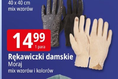 Rękawiczki damskie Moraj promocja w Leclerc