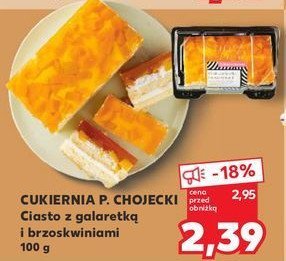 Ciasto z galaretką i brzoskwiniami Chojecki promocja