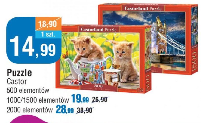 Puzzle 500 element贸w Castorland promocja
