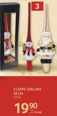 Szpic szklany 28 cm promocja w Selgros