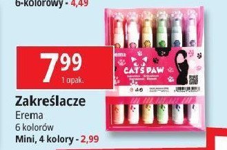 Zakreślacze cat's paw Erema promocja