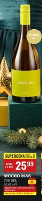 Wino białe MUCHO MAS 750 ML promocja w Biedronka