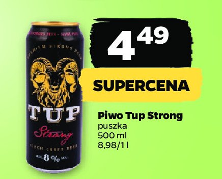 Piwo Tup strong promocja