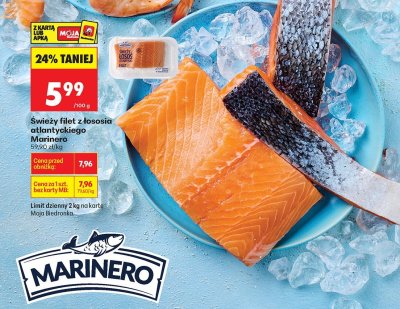 Filet z łososia atlantyckiego świeży Marinero promocja w Biedronka