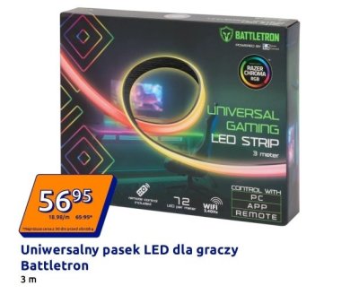 Uniwersalny pasek LED dla graczy promocja w Action