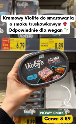 Produkt do smarowania kremowy o smaku truskawkowym Violife promocja w Kaufland