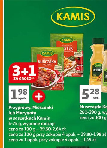 Przyprawa do kurczaka pikantna Kamis promocja w Auchan