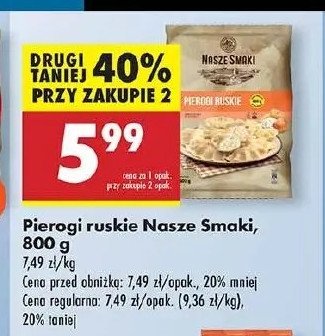 Pierogi ruskie Nasze smaki promocja