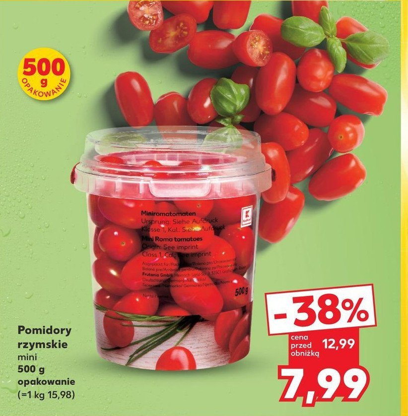 Pomidory rzymskie mini promocja