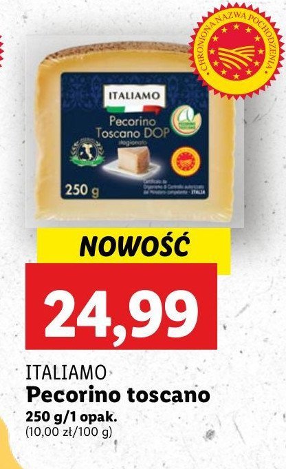 Ser pecorino toscano Italiamo promocja