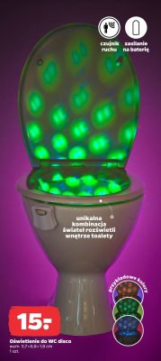 Oświetlenie do WC disco promocja w Netto