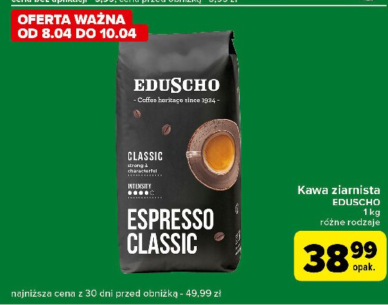 Kawa Eduscho espresso classic promocja