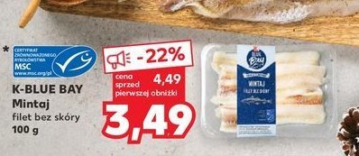 Filet z mintaja bez skóry K-classic blue bay promocja