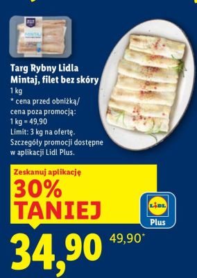 Filet bez skóry Mintaj promocja w Lidl