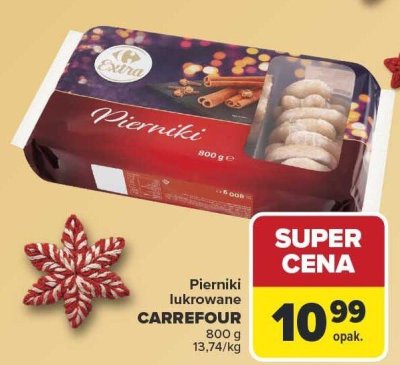 Pierniki lukrowane 800 g CARREFOUR promocja w Carrefour Market
