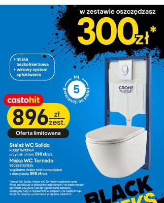 Zestaw WC Grohe Solido + Miska WC Tornado promocja w Castorama