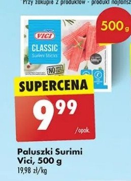 Paluszki surimi w zalewie Vici promocja