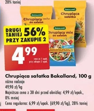 Chrupiąca sałatka Bakalland promocja