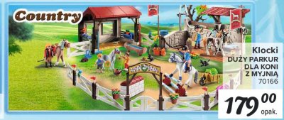 Klocki 70166 duzy parkour dla koni z myjni膮 Playmobil country promocja