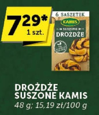 Drożdże suszone Kamis promocja w Euro Sklep
