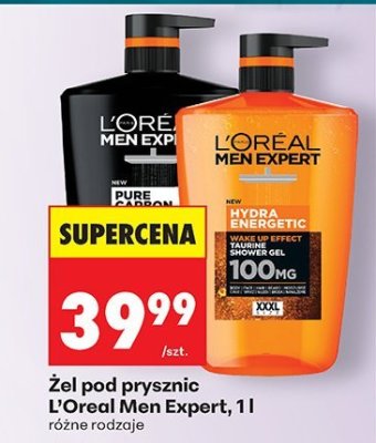 Żel pod prysznic L'Oreal Men Expert 1 l różne rodzaje promocja w Biedronka