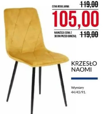 Krzesło NAOMI Abra Meble promocja w Abra Meble