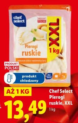 Pierogi ruskie XXL Chef Select promocja w Lidl