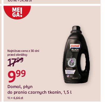 Płyn do prania black Domol promocja w Rossmann