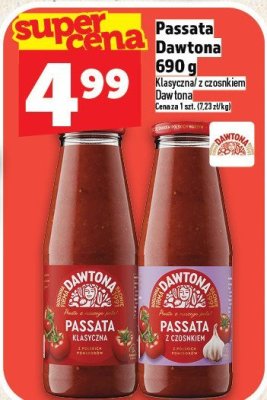 Passata Dawtona 690 g Klasyczna/ z czosnkiem Daw tona promocja w TOPAZ