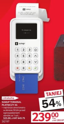 Terminal płatniczy SUMUP 3G promocja w Selgros