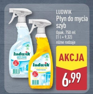 Płyn do mycia szyb 750 ml różne rodzaje LUDWIK promocja w Aldi