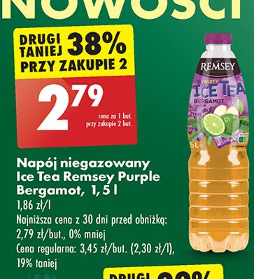 Napój limonka bergamotka Remsey promocja