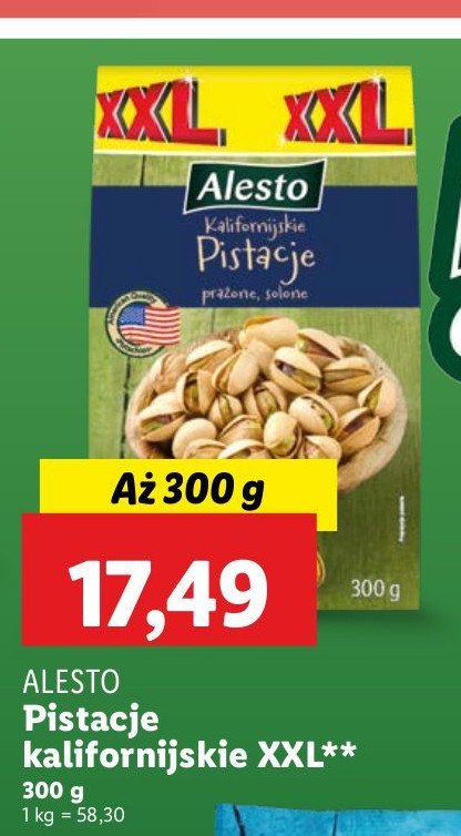 Pistacje Alesto promocja
