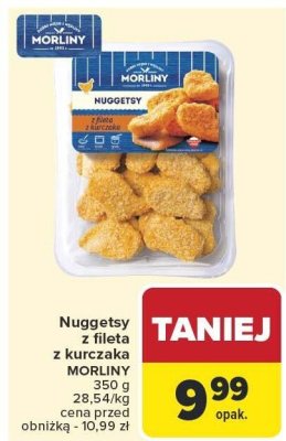 Nuggetsy z fileta z kurczaka MORLINY promocja w Carrefour