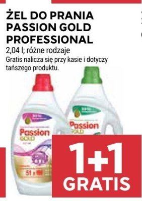 Żel do prania Passion Gold Professional promocja w Stokrotka
