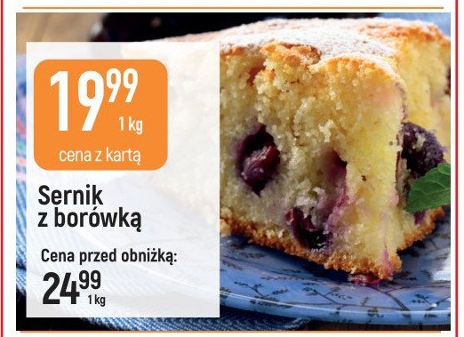 Sernik z bor贸wk膮 promocja