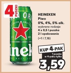 Piwo Heineken 0.0% promocja