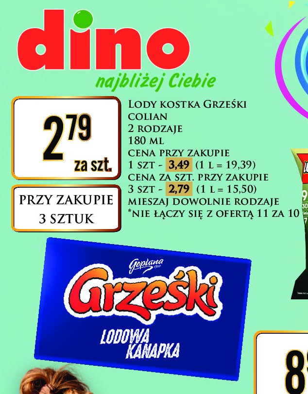 Lody Grześki promocja w Dino