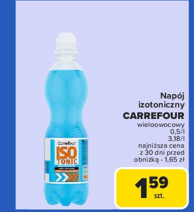 Napój izotoniczny wieloowocowy Carrefour promocja w Carrefour Market