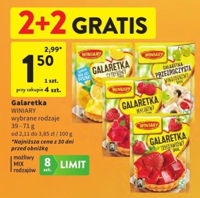 Galaretka WINIARY promocja w Intermarche